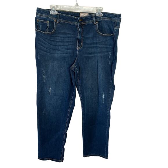 Chico's Ankle Light Distressing Jeans Size 3 - XL/16 - Picture 1 of 13